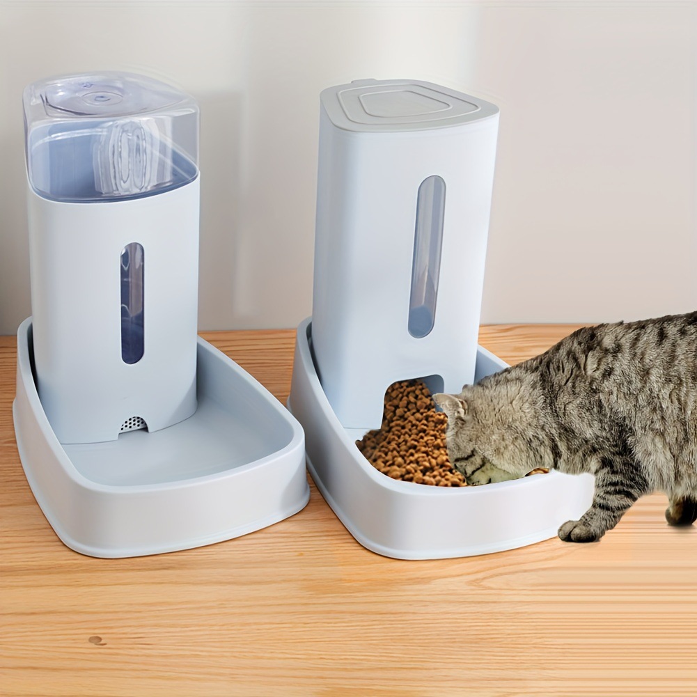 2025 nuevo distribuidor de alimentos para gatos 2 en 1 transfronterizo, tanque integrado transfronterizo