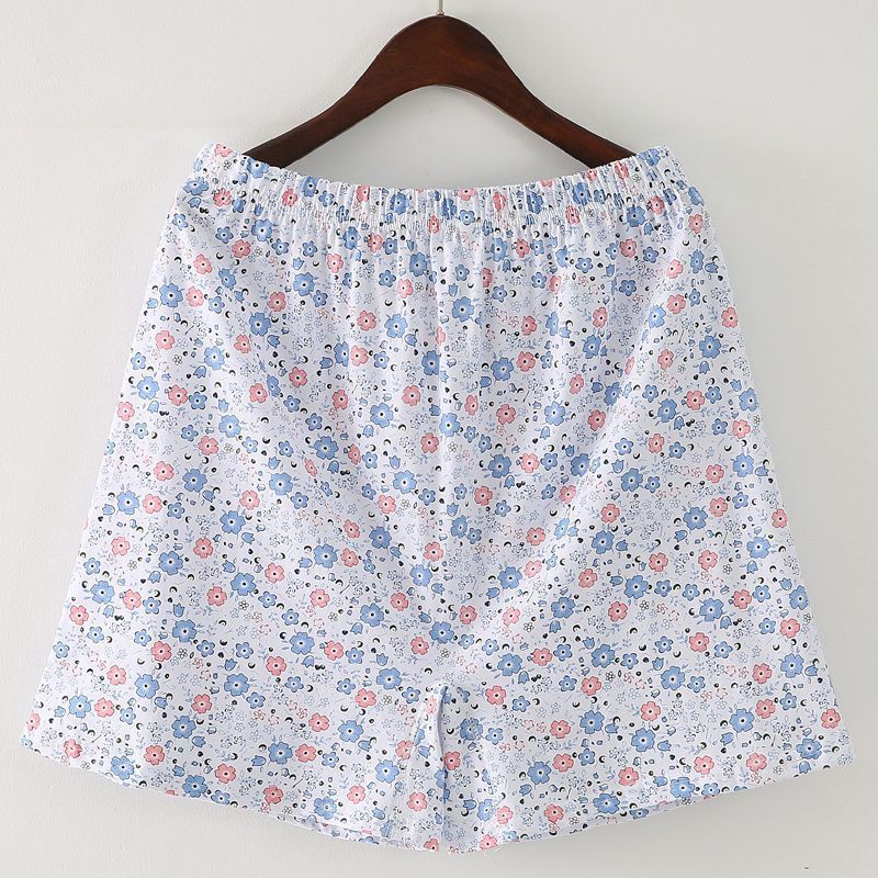 Wholesale a generation of middle-aged and elderly women's cotton shorts loose plus fat plus large size mother thin home pajamas fat