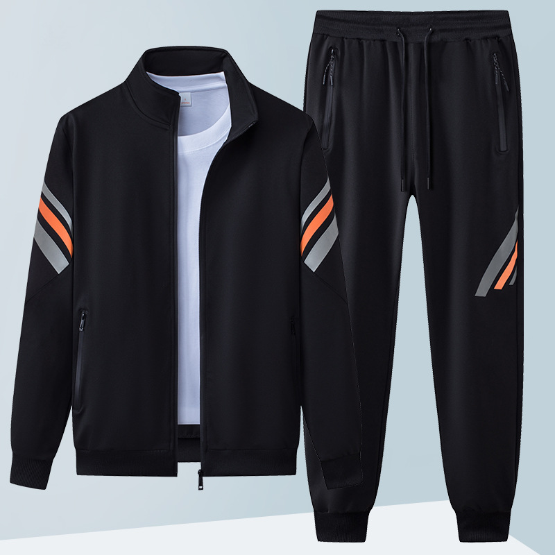 Hombres deportivos ociosos primavera y otoño camisetas de manga larga suéter pantalones largos para hombres 2024 nuevo suéter para hombres un conjunto completo