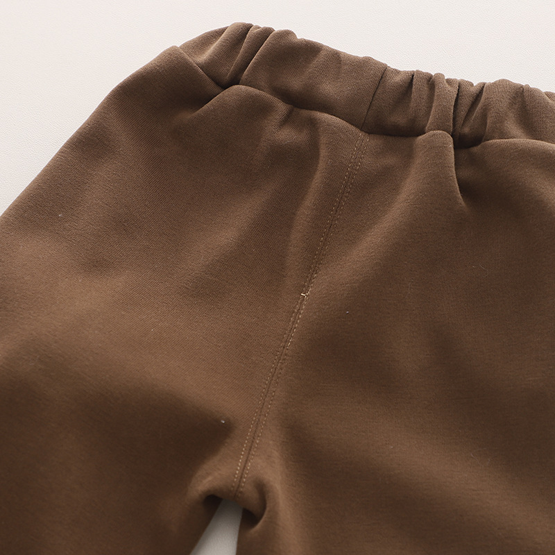 Vêtements de printemps pour garçons et filles, dessin animé de chiot 3D, col rond fendu, manches longues, 1 ensemble 2 pièces pour enfants, automne 2024_voghion.com