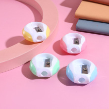 卷笔刀眉笔刀马卡龙颜色椭圆形小学生学习用品手动小型便捷转笔刀