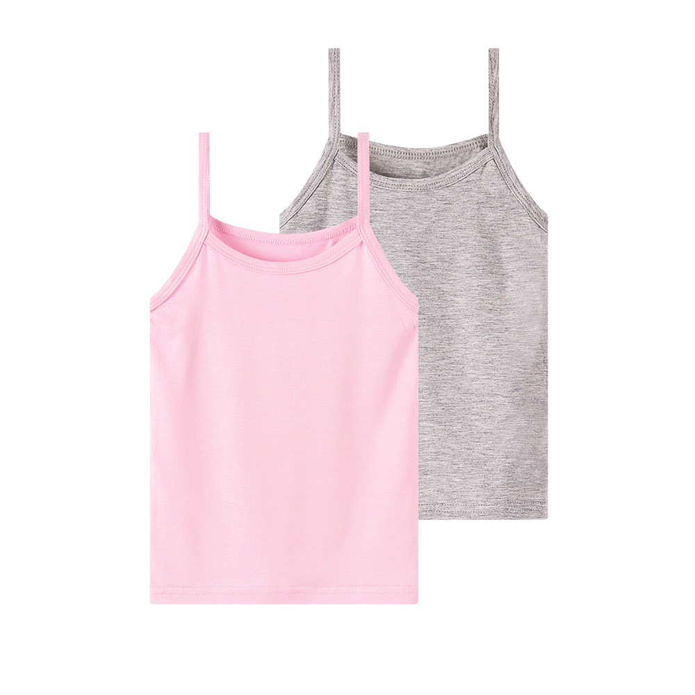 2-pack camisole-pink+grey