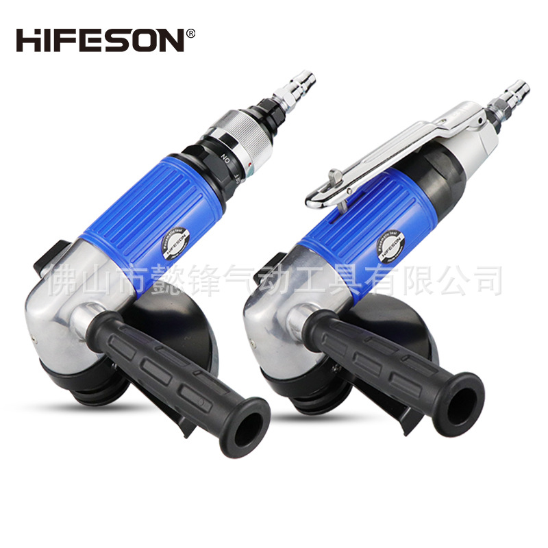 台湾海飞鲨5寸气动角磨机大扭力角向磨光机手提砂轮机抛光打磨机