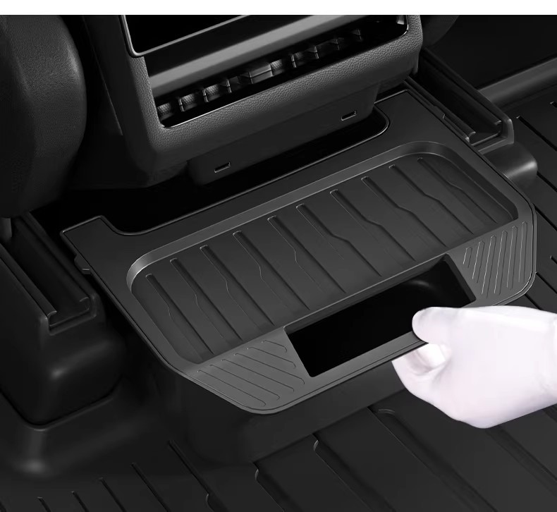 Suitable for the Updated Version of Tesla Model Y Armrest Box, Central Control Rear Storage Box, Storage Box, Car-Mounted Trash Can Wholesale