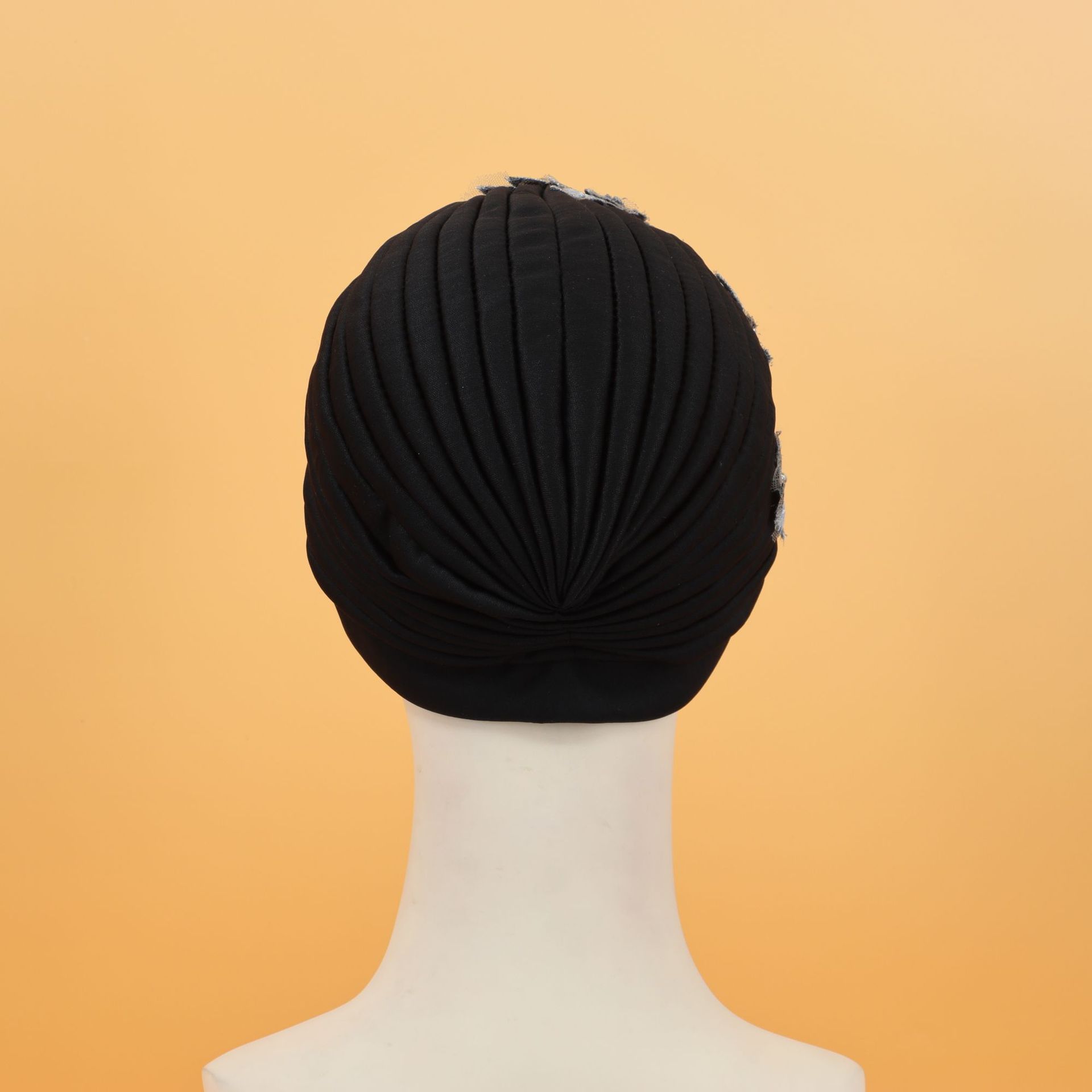 Cappello sciarpa testa di fiore appiccicoso tinta unita_voghion.com