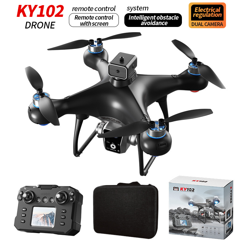 Cross-Border Ky102 Brushless Drone with Screen Remote Control High-Definition Aerial Photography Intelligent Obstacle Avoidance Remote Control Aircraft S116