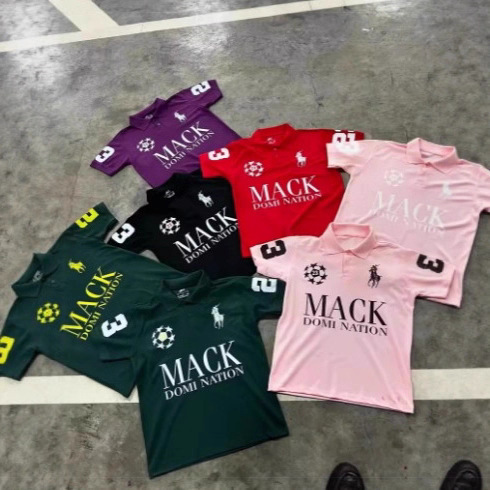 Y2K Trendy Fashion Street Polo Shirt for Men and Women Hip-Hop Rock Retro Short-Sleeved Top Men's Golf Polo