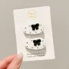 With bow, white, black, 4cm