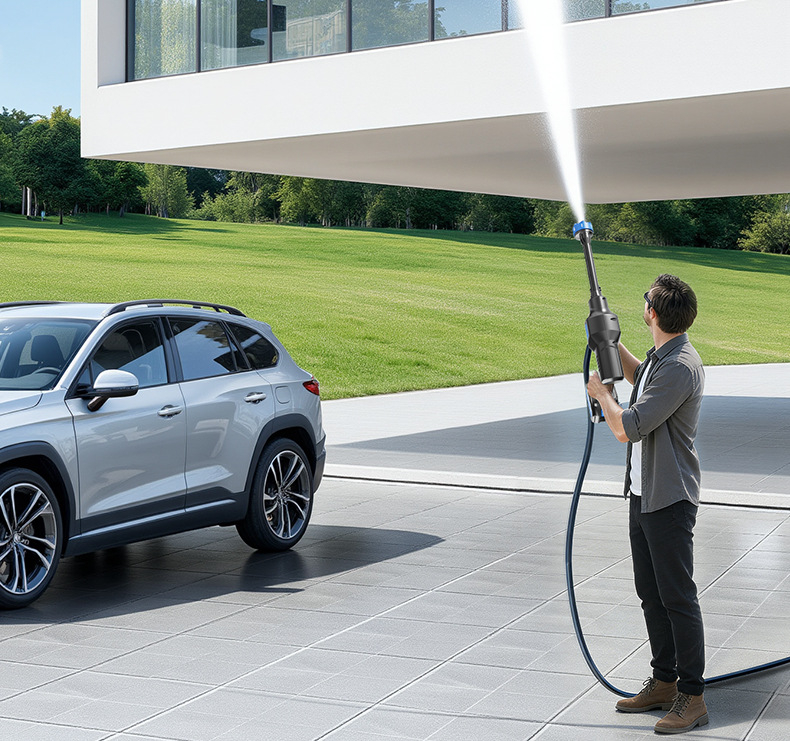 Carefully Selected Wireless Car Washing Machine, High-Pressure Car Washing Water Gun, Portable Car-Mounted and Household Six-In-One Electric Car Washing Tool