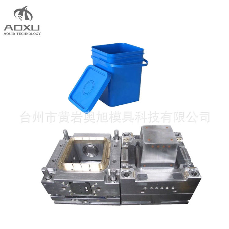 【奥旭模具】专业生产塑料桶模具 涂料桶模具