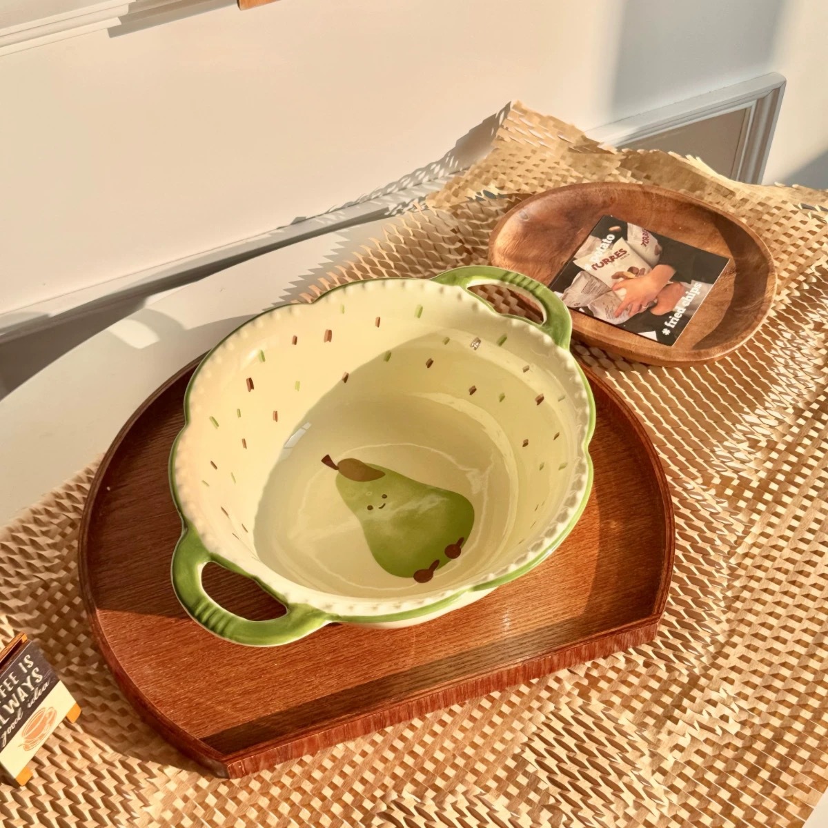 【Green Pear】8.5-inch double-ear soup bowl