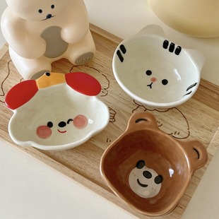 Macaron Sauce Bowl 3.0 Tableware Sauce Bowl Cartoon Style Hot Little Red Riding Book Same Style