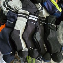 四季便宜跑量款男袜高筒毛巾底高橡筋 地摊淘宝赠品袜子库存批发