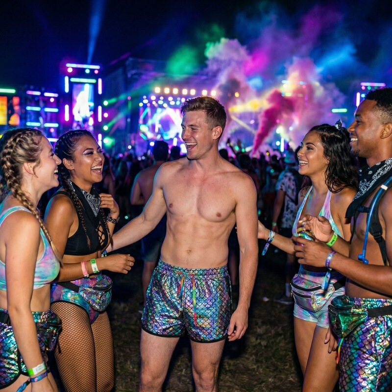 Amazon Cross-Border Laser Fish Scale Foil Stamping Men's Running Party Shorts Fish Scale Pattern Shorts Amazon Cross-Border Laser Fish Scale Foil Stamping Men's Running Party Shorts Fish Scale Pattern Shorts