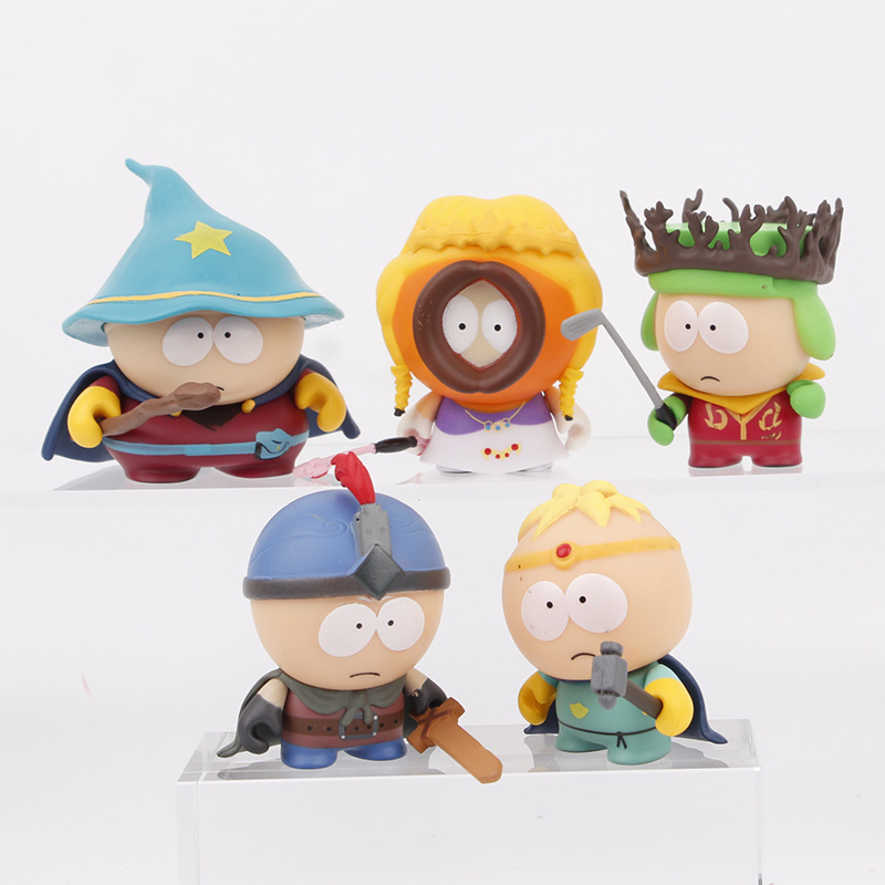 5 South Park 2da generación de adornos de pasteles de paraíso para niños en declive 2da generación Southern Four Bitch SouthPark