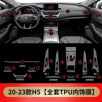 shift film, car accessories, high-definition film - Car interior film - 20-23-full-set-film-excluding-screen-includes-outer-door-handle