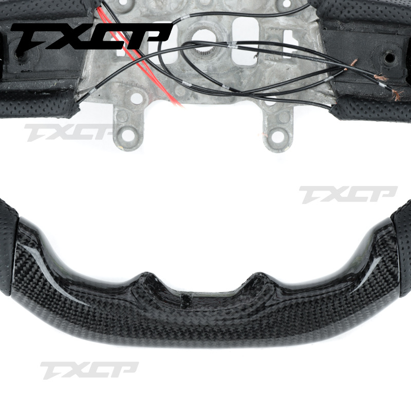 Suitable for 18-22 Jeep Jeep Wrangler Modified and Upgraded Carbon Fiber Perforated Leather Steering Wheel Steering Wheel