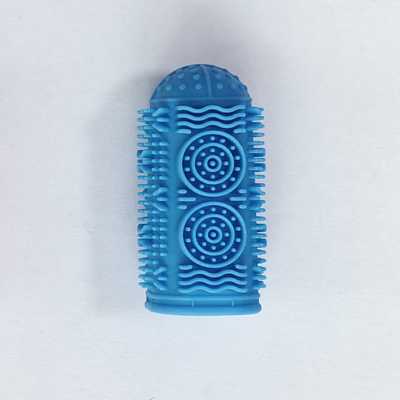 Cepillo de dientes para dedos de perro de 360 ° Cepillo de dientes de silicona Cepillo de dientes para gatos Cuidado de limpieza bucal para mascotas Cepillo de dientes para dedos