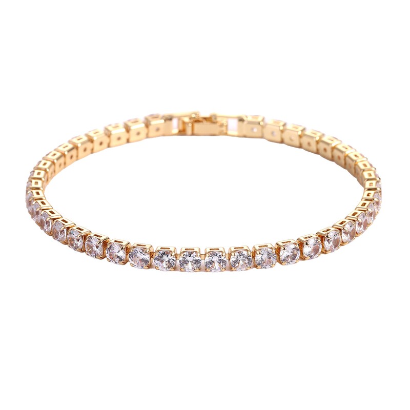 Cross-Border Hip-Hop Zircon Bracelet Anklet Simple Gift Live Streaming Supply Hip-Hop Trendy Brand Jewelry Chain Cross-Border Hip-Hop Zircon Bracelet Anklet Simple Gift Live Streaming Supply Hip-Hop Trendy Brand Jewelry Chain