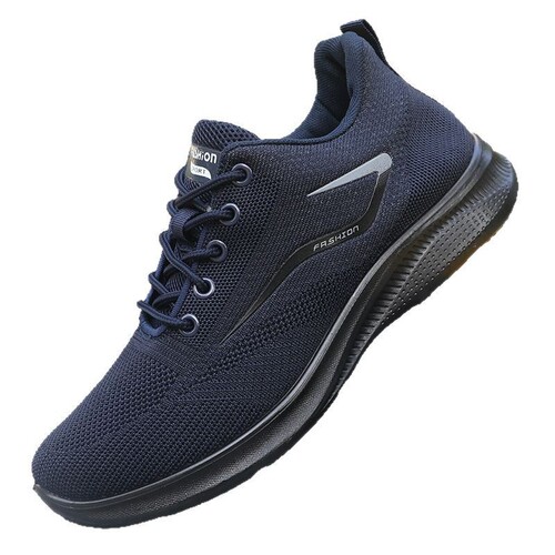 Men's woven spring shoes, wholesale men's casual shoes, polyurethane breathable mesh sports shoes for men