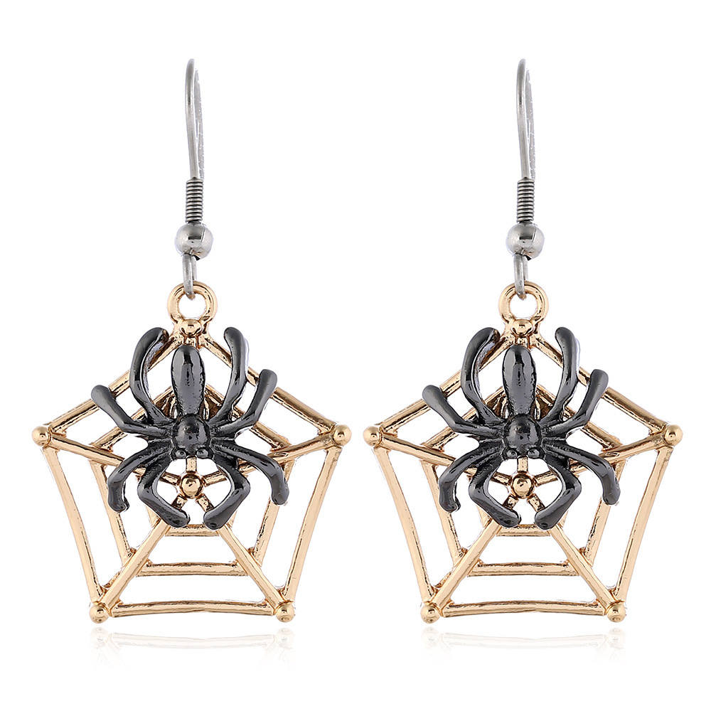 Gothic Cat Spider Alloy Women's Drop Earrings 1 Pair display picture 2