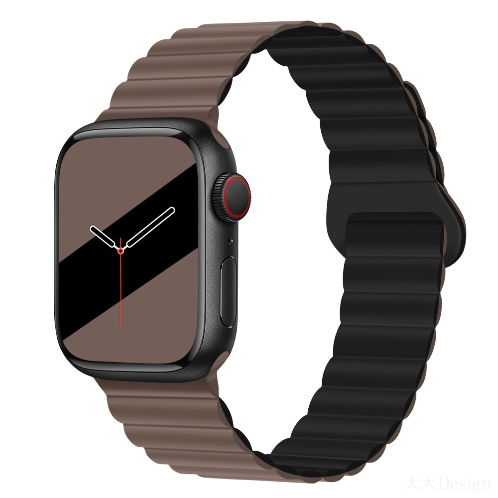 30g Weight Apple Smart Watch Magnetic Strap Classification Silica Gel Material Solid Color Pattern Casual, Fashion style Style Casual Fashion Style Solid Color Apple Smart Watch Magnetic Strap 53