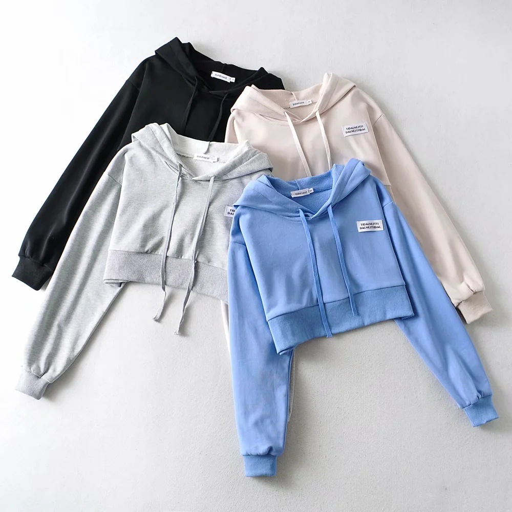 short long-sleeved hooded sweatshirt NSHS45059