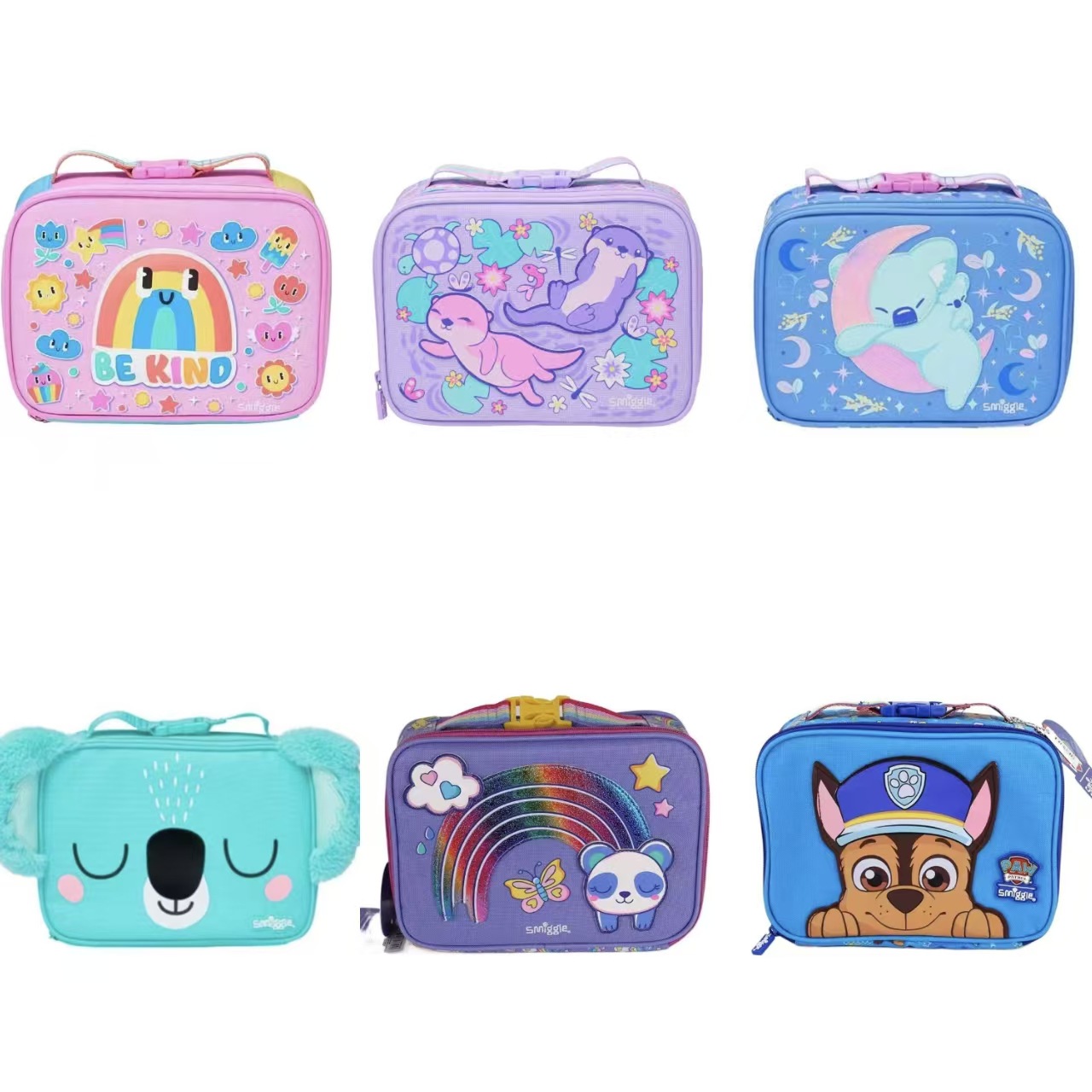 Australian Smiggle Single-Layer Satchel Meal Bag Primary School Student Meal Bag Kidsren's Waterproof Insulation Bag