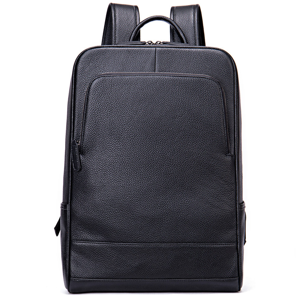 Ba lô nam da bò thật công sở đựng laptop 15,6 inch, ba lô du lịch ngoài trời — 816 màu đen, 9157 màu đen, 9197 màu đen, 8226 màu đen