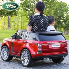 路虎揽胜儿童电动车宝宝四轮可坐大人四驱双人遥控越野车汽车