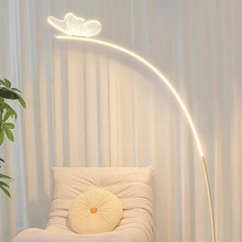 北欧极简创意蝴蝶钓鱼落地灯客厅沙发灯立式台灯卧室设计轻奢高级