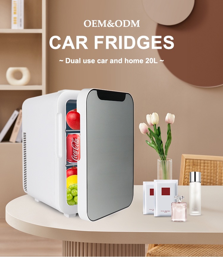 20-liter mini portable refrigerator for home use, suitable for students' dormitories, cosmetics, and car use