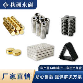 工厂批发定制异型强磁磁铁带孔磁片大小头磁铁 扇形磁铁 台阶磁铁