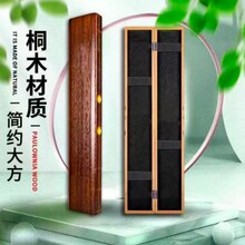 桐木与abs黑色仿木纹漂盒大容量单层加宽浮漂盒