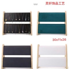 実木ジュエリーネックレス展示棚イヤリングペンダントピアス収納棚ジュエリーアクセサリー陳列展示道具