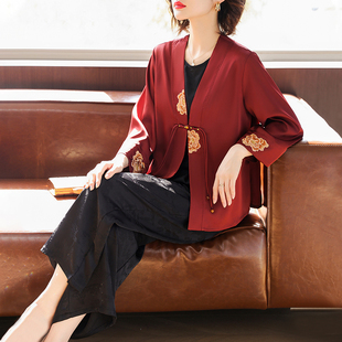 Middle-Aged Mother's Spring Chinese Style Suit 2025 New Middle-Aged and Elderly Women's Spring and Summer Jacket New Chinese Style Three-Piece Suit