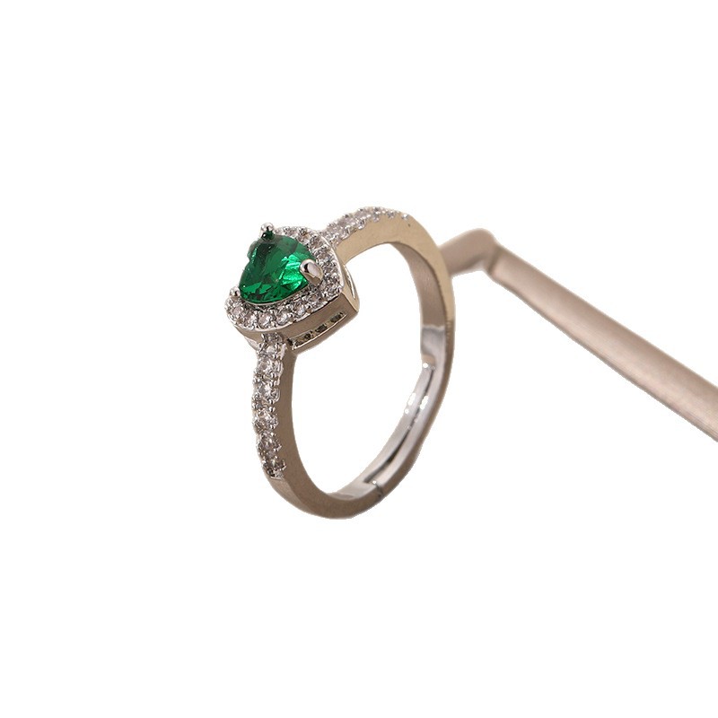 Vibrant Gemstone Ring For Women Minimalist European Style Gold_voghion.com