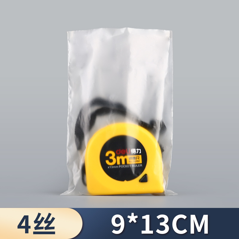 Bolsa de PE esmerilado, bolsa de polvo delgada, 4 filamentos, bolsa de película, bolsa de alimentos, bolsa de plástico de baja presión