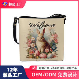 外贸欧美文艺风pu皮动物印花可斜挎手提时款包双面用仿皮工厂定制