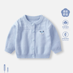 男の子用セーター、秋服、ベビー男の子用ニットカーディガン、ベビーコート、秋スタイルのアウターウェア、子供用万能服