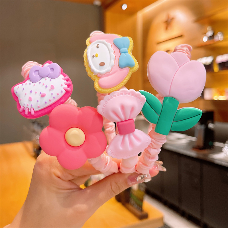 Nueva horquilla Chica diadema antideslizante bebé no duele tocado de pelo Corea del Sur diadema infantil niña linda accesorios para el cabello