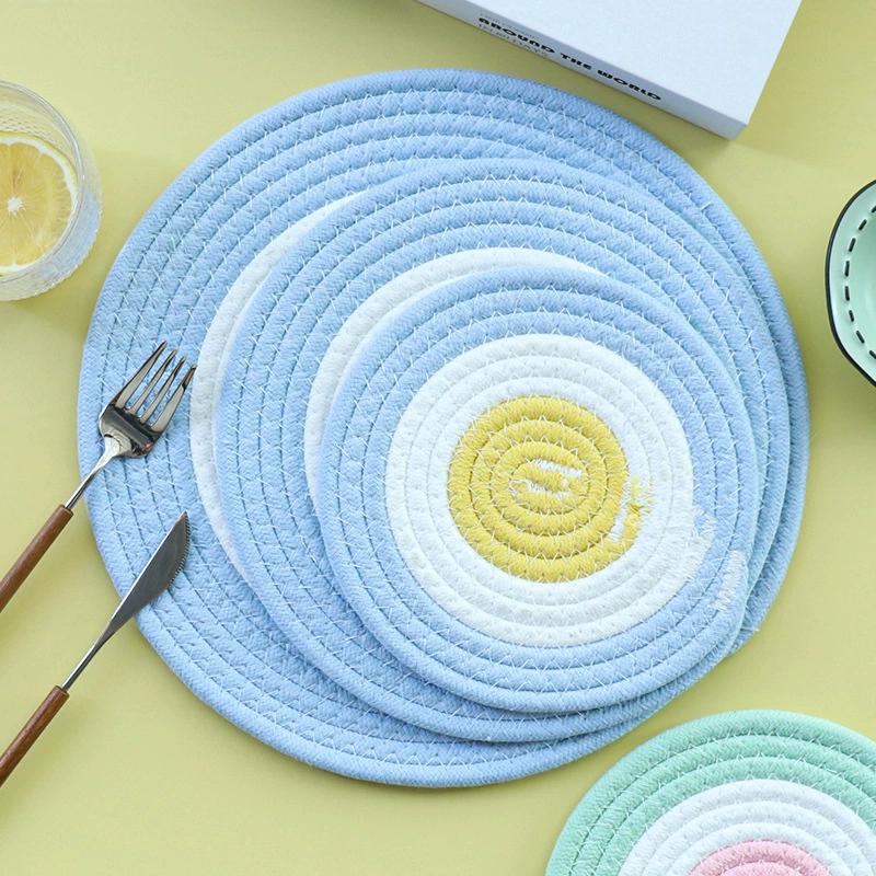 Скандинавский ветер хлопчатобумажная нить тканая столовая прокладка для термоизоляции домашнего стола