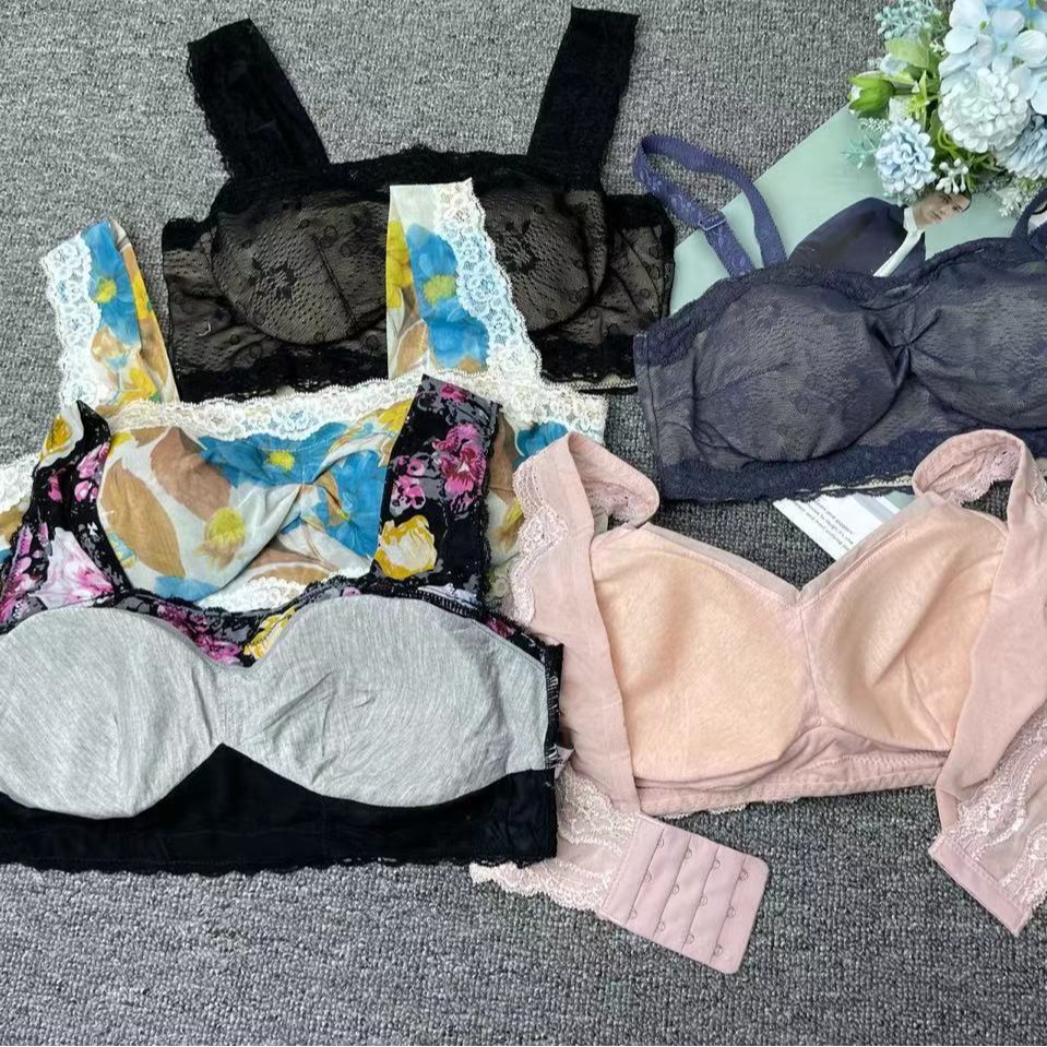 Venta al por mayor de puesto en vivo Varios multicolores más tamaño dormir cómodo Sujetador deportivo inalámbrico ropa interior no vinculante
