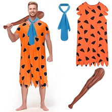 万圣节穴居人扮演服装原始人cos服原始人野人表演服cosplay跨境男