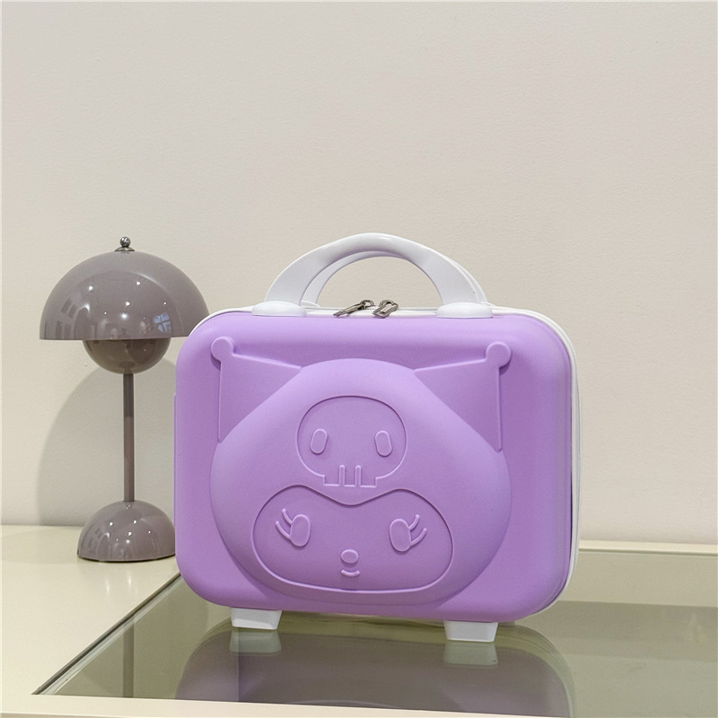 Hand Luggage Makeup Small Box Bag for Women 14inch Small Cartoon Cute Anime Convenient Mini Storage Box