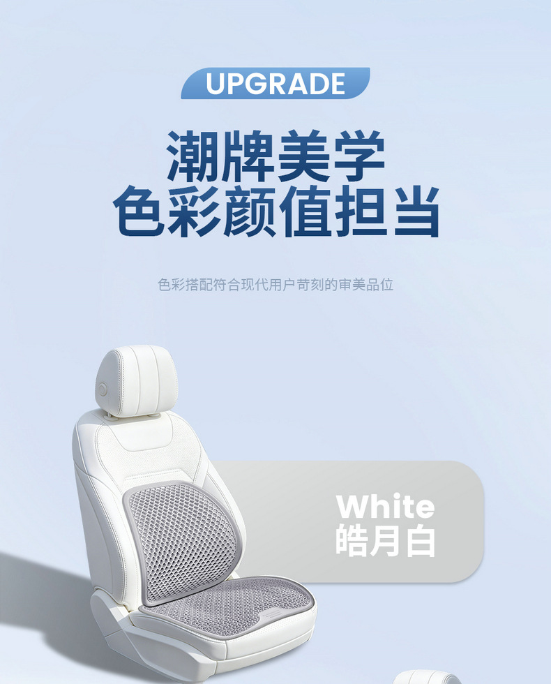Amazon Gel Car Lumbar Support Cushion Office Chair Backrest Cushion Lumbar Support Non-Fatiguing Artifact Cross-Border Wholesale