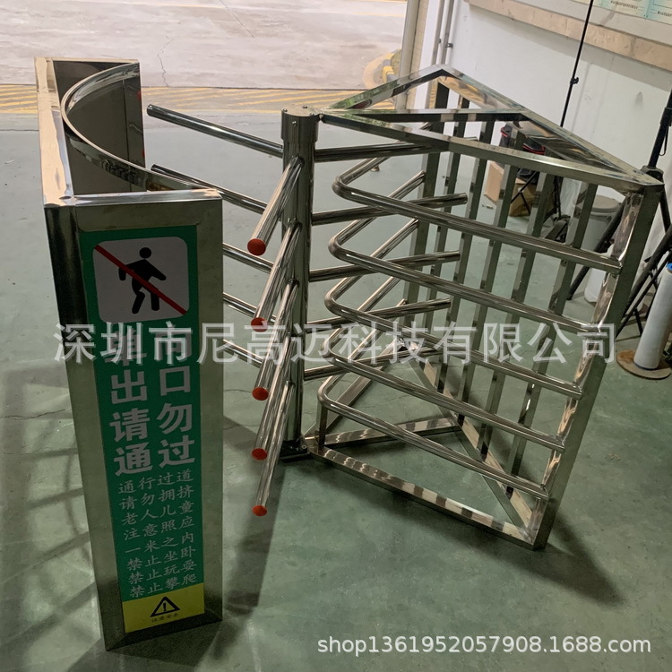 半高棍闸 手动旋转转闸门 全高旋转门 单向不锈钢匝 深圳转闸厂家
