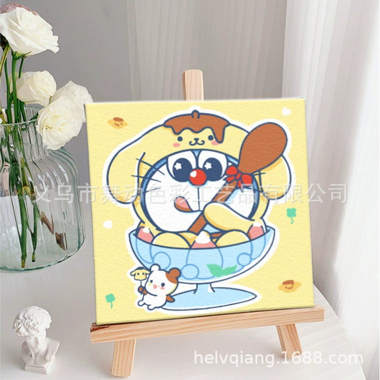 Цифровая масляная живопись 20*20 Детский мультфильм DIY handmade-painted декоративная картина последующего поколения дистрибьютор 제조업체 específicos