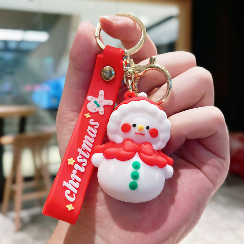 古典的なサンタクロースのキーホルダークロスボーダーストラップバッグアクセサリー自動車チェーン小商品カップル小プレゼント卸売り|undefined