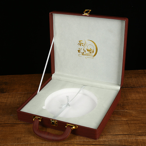 Wholesale Pu'er Tea Packaging Box Skin Box Single Cake Gift Box Empty Box 357g Tea Cake Seven Seeds Cake Tea Hand